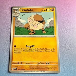 primeape - 091/182 (common) — pokemon: destined rivals